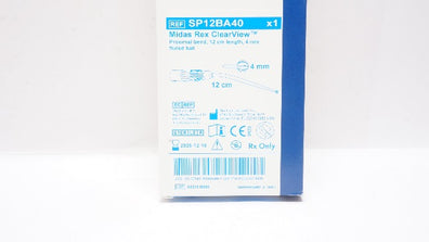 Medtronic SP12BA40 Midas Rex ClearView Proximal Bend,12cm Length,4mm Fluted Ball